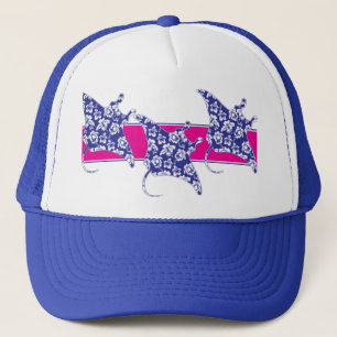 Hawaiisch-Blume-Manta-Rays Truckerkappe