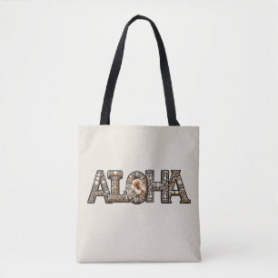 Hawaiisch-Polynesischer Aloha Bamboo Look Tasche