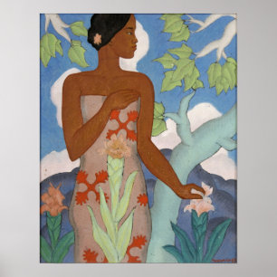 Hawaiische Frau - Arman Manookian Poster
