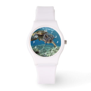 Hawaiische grüne Meeresschildkröte Armbanduhr