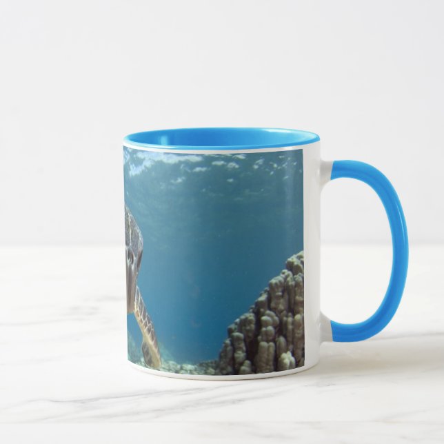 Hawaiische grüne Meeresschildkröte Tasse (Rechts)