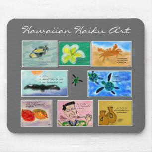 Hawaiische Haiku-Kunst Mousepad