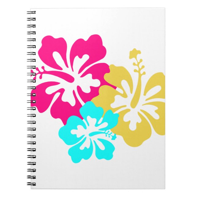 Hawaiische Hibiskus-Blumen Notizblock (Vorderseite)