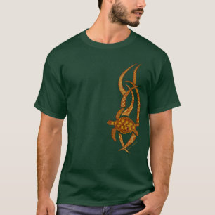Hawaiische Honu Meeresschildkröte-Stammes- T-Shir T-Shirt