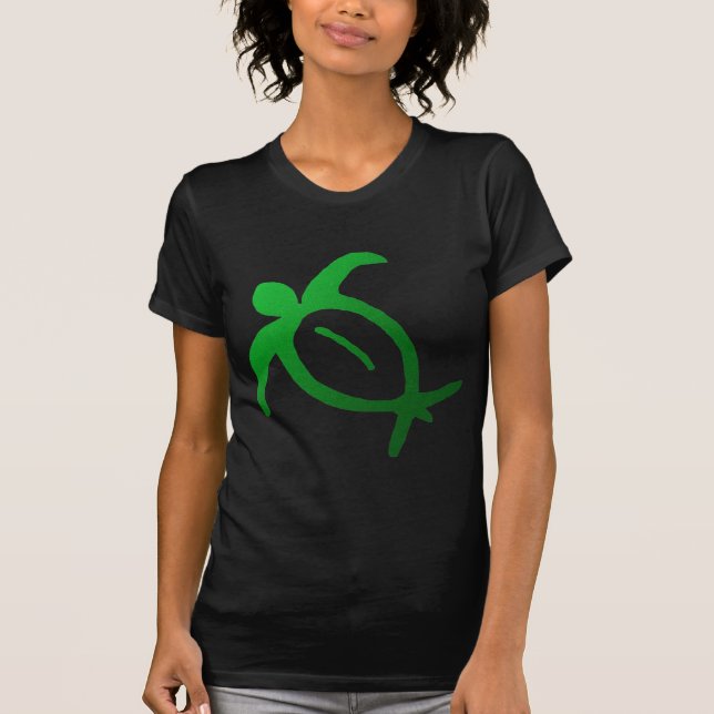 Hawaiische Honu Petroglyphe - T - Shirt (Vorderseite)