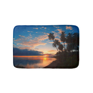 Hawaiische Insel-tropischer Sonnenuntergang Badematte