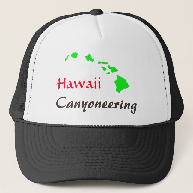 Hawaiische Inseln Canyoneering Hut Truckerkappe (Vorderseite)