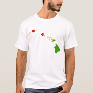 Hawaiische InselnReggae färbt Shirt