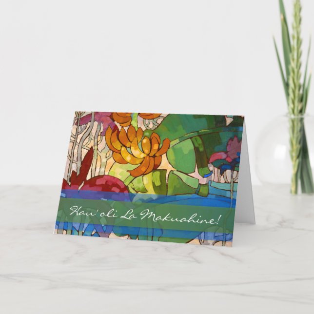 Hawaiische Karte der Blumen-Mutter Tages (Vorderseite)
