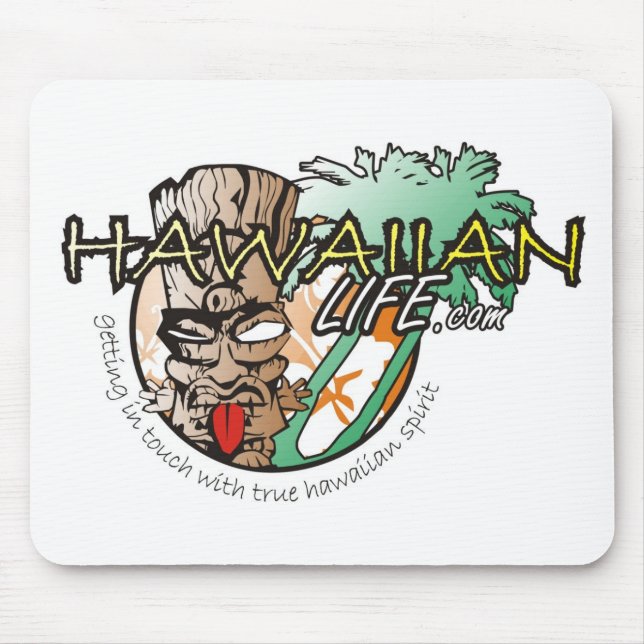 Hawaiische Leben-Mausunterlage Mousepad (Vorne)