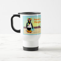 Hawaiische Penguin-Reise-Tasse