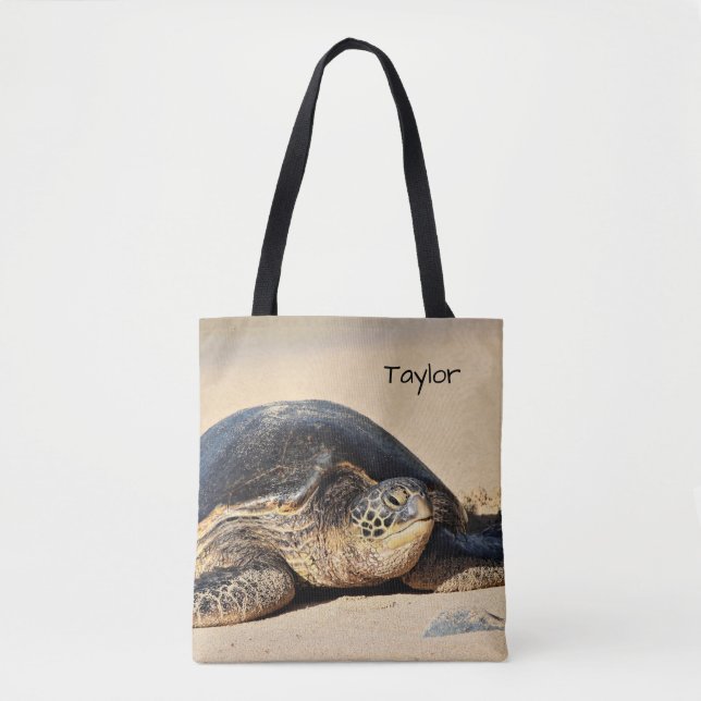 Hawaiische Seeschildkröte-personalisierte Tasche (Vorderseite)
