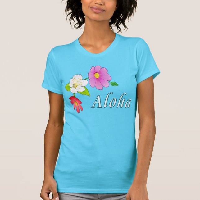 Hawaiische T-Shirts für Frauen (Vorderseite)