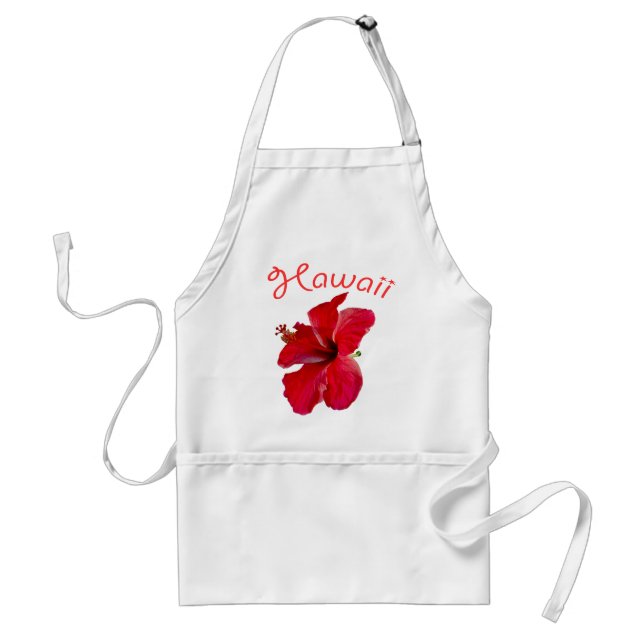 Hawaiische tropische Blume Schürze (Vorne)