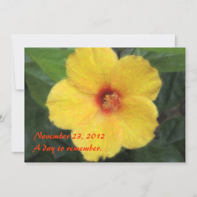 Hawaiische tropische Hibiskus-Einladungen Einladung (Vorderseite)