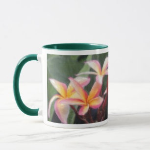 Hawaiische tropische Plumeria-u. Hibiskus-Tassen Tasse