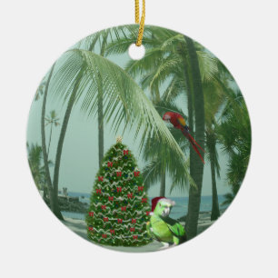 Hawaiische WeihnachtsKeramik-Verzierung Keramik Ornament