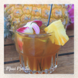Hawaiischer Ananas-u. Getränk-Glas-Untersetzer Glasuntersetzer