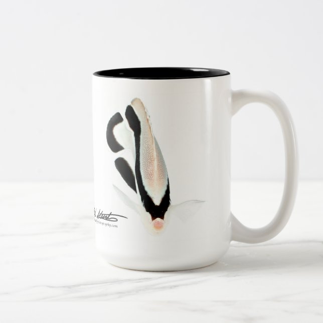 Hawaiischer BanditAngelfish Zweifarbige Tasse (Rechts)