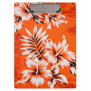 Hawaiischer Hibiskus-Blumen-Hintergrund Klemmbrett