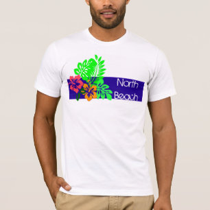 Hawaiischer Hibiskus Surffers T - Shirt
