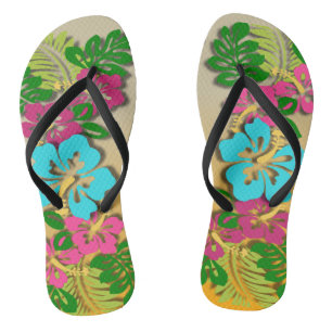 Hawaiischer Luau drehen Reinfälle um Flip Flops