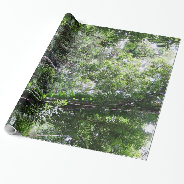 Hawaiischer Regenwald Geschenkpapier (Ungerollt)
