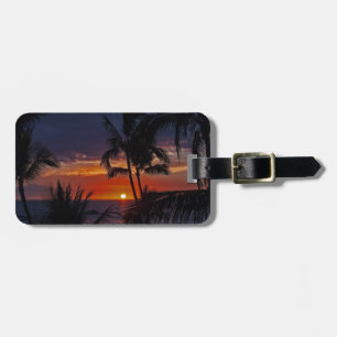 Hawaiischer Sonnenuntergang Gepäckanhänger