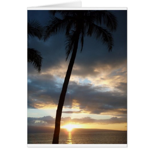 Hawaiischer Sonnenuntergang Karte