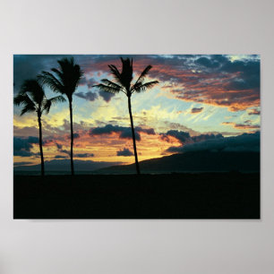 Hawaiischer Sonnenuntergang Poster