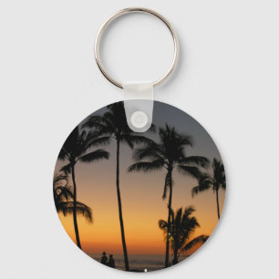 Hawaiischer Sonnenuntergang Schlüsselanhänger