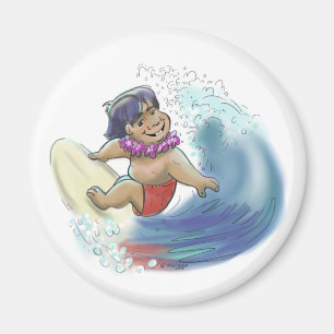 Hawaiischer Surfer Magnet