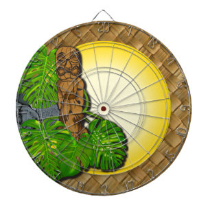 Hawaiischer Tiki Dartboard 3 Dartscheibe
