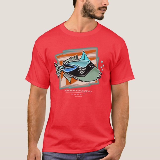 Hawaiischer Triggerfish T-Shirt (Vorderseite)