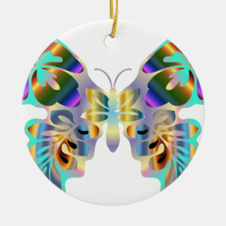 HAWAIISCHER TROPISCHER SCHMETTERLING KERAMIK ORNAMENT