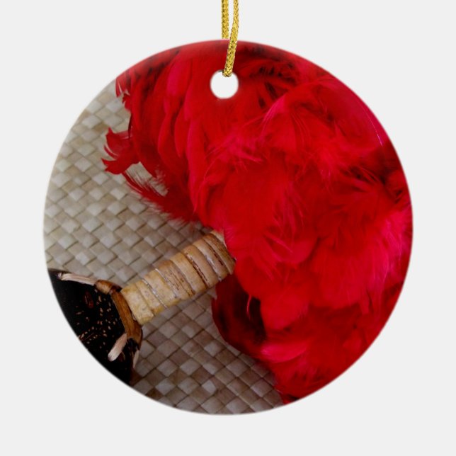 Hawaiischer Uli Uli Keramikornament (Vorne)