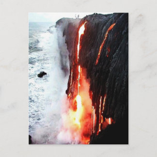 Hawaiischer Vulkan Lava Postkarte