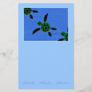 Hawaiisches Art Seaturtle Briefpapier - Besonders
