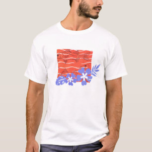 HAWAIISCHES FISCHARTIGES T-Shirt