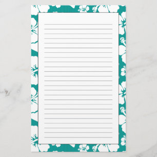 Hawaiisches Hibiskus-Blumen-Muster Briefpapier
