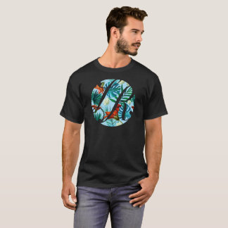 Hawaiisches La-Rosa-Grundstück-Logo auf Schwarzem T-Shirt