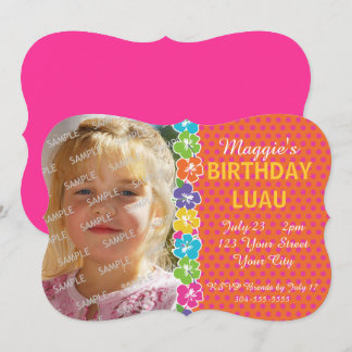 Hawaiisches Luau Party Einladung