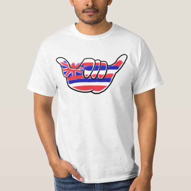Hawaiisches shaka Symbol-Wertt-stück T-Shirt (Vorderseite)