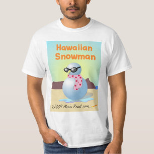 Hawaiisches Snowman-Shirt T-Shirt