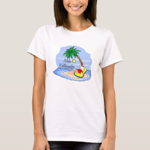 Hawaiisches T-Stück 5 Sun-Badens Sankt Weihnachts T-Shirt