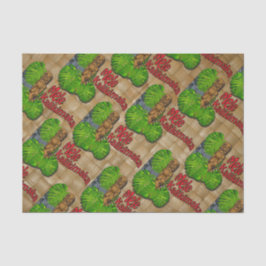 Hawaiisches Tiki Mele Kalikimaka Weihnachten Seidenpapier