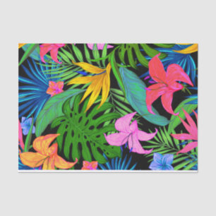 Hawaiisches tropisches Blumen-Muster Seidenpapier