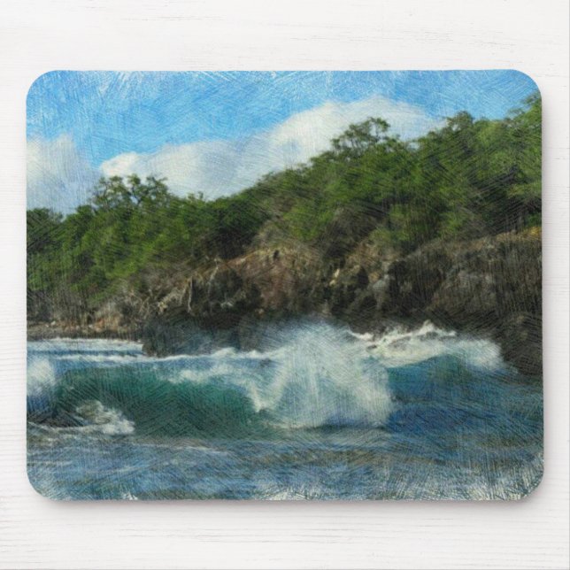 Hawaiisches Wasser Mousepad (Vorne)