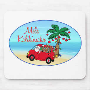 Hawaiisches Weihnachten Mousepad