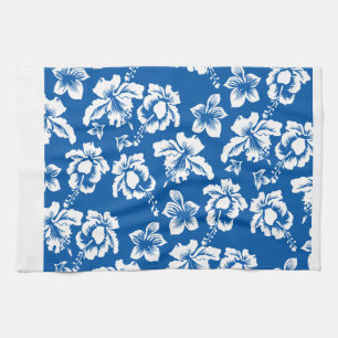 Hawiian Blue Blume Pattern Geschirrtuch